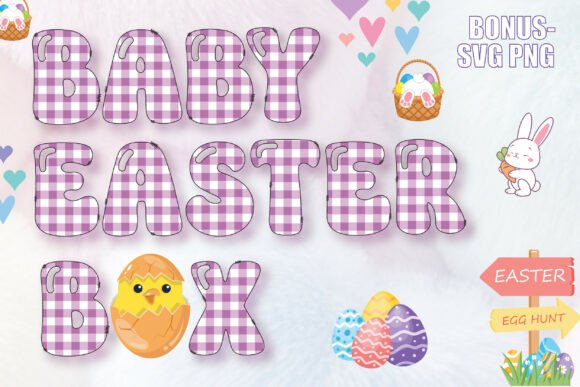 Baby Easter Box: A Whimsical Typeface for Spring Designs