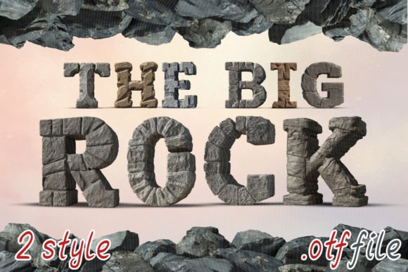 Big Rock Font: Embrace Rugged, Stone-Inspired Typography