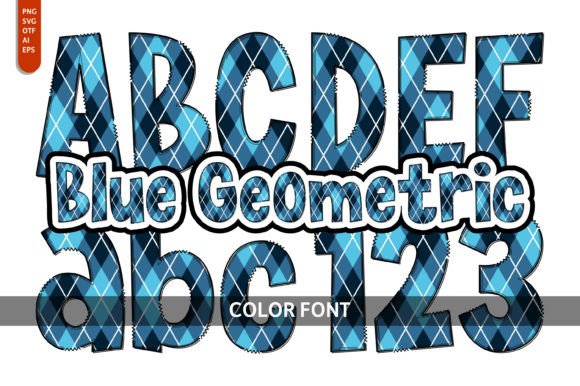Blue Geometric: A Playful Font for Modern Design