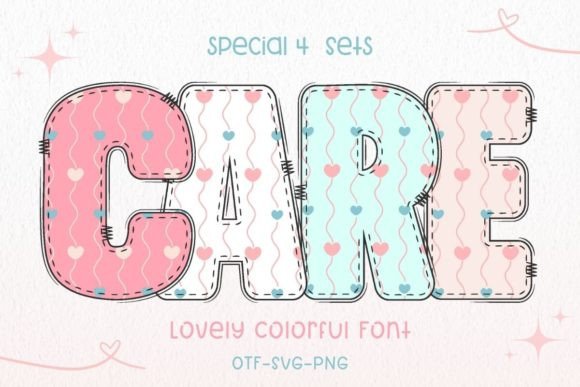 Care: A Vibrant Font for Heartfelt Design