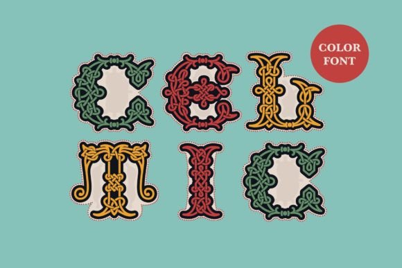 Celtic Nova: Elevating Design with a Unique Color Font
