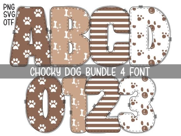 Chocky Dog: A Playful Color Font for Dog-Themed Design