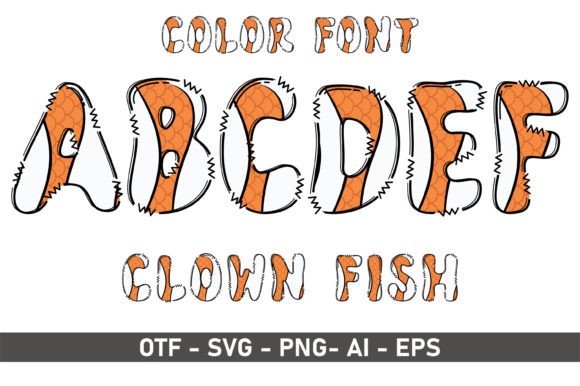 Clown Fish Font: A Playful Asset for Creative Design