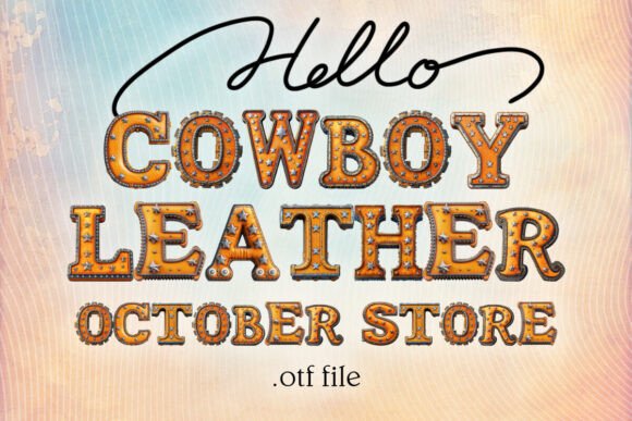 Cowboy Leather Alphabet: A Modern Designer's Western Asset