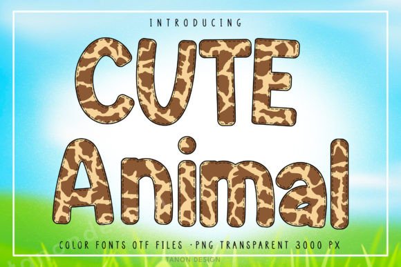 Cute Animal Typography: A Playful Design Asset