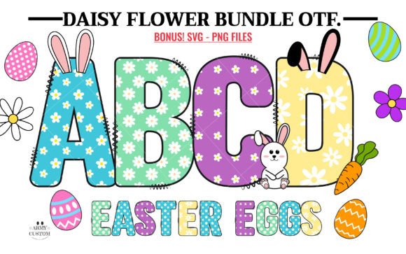 Daisy Flower Bundle: Whimsical Typography for Heartfelt Design