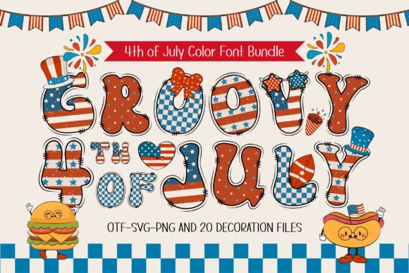 Groovy 4th of July: A Retro Font for Modern Design
