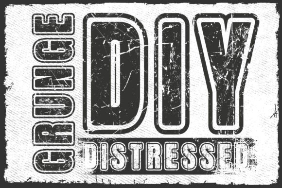 Grunge DIY Distressed: A Vintage Font with Modern Edge