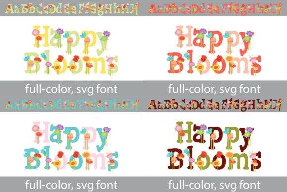 Happy Blooms: Cultivating Whimsy in Modern Typography