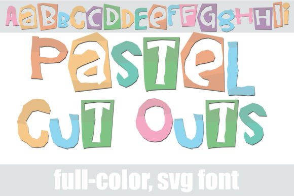Pastel Cut Outs: A Tactile Font for Artisan Storytelling