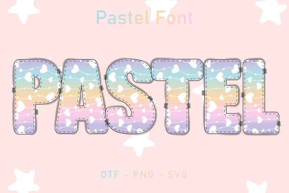 Pastel Love: Crafting Emotion with a Colorful Hand-Drawn Font