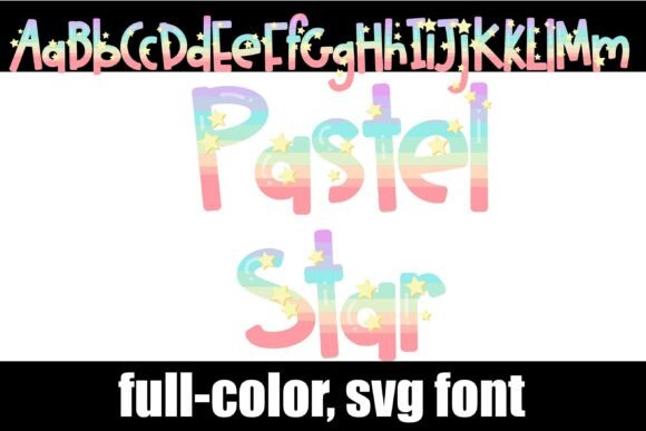 Pastel Star: The Dreamy SVG Font for Whimsical Design