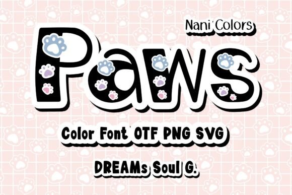 Paws Nani Colors: A Playful Font for Creative Design