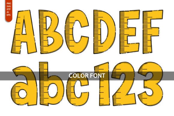 Ruler: The Playful Color Font for Creative Design