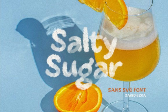 Salty Sugar: A Watercolor SVG Font for Organic Design