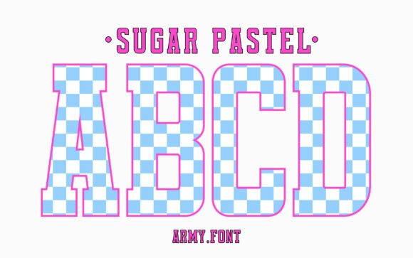 Sugar Pastel Blue: Elevating Modern Branding with a Distinct Varsity Font