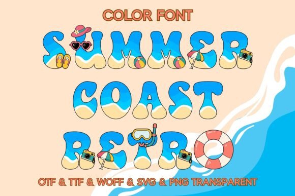 Summer Coast Retro: Capturing Coastal Joy in Design