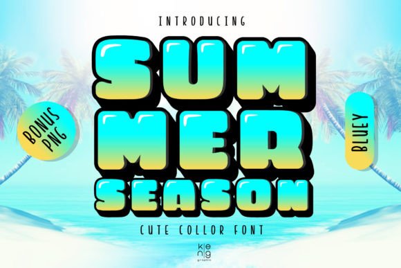 Summer Season Bluey: A Bold Font for Creative Impact