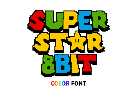 Superstar 8bit: A Color Font for Modern Pixel Design
