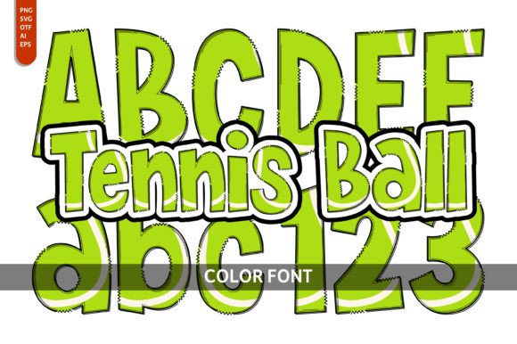 Tennis Ball: A Playful Font for Vibrant Design