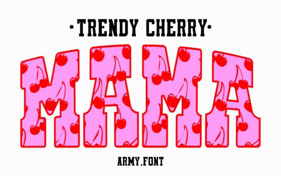 Trendy Pop Cherry: A Y2K-Inspired Font for Vibrant Design