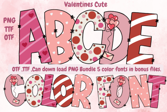 Valentines Cute: A Playful Font for Vibrant Designs